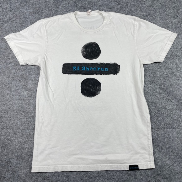 Ed Sheeran Other - Ed Sheeran T Shirt Mens M White Divide Tour 2017 North America Concert Merch